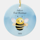 Search for bumblebee christmas tree decorations Blue