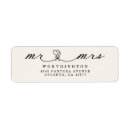 Search for heart shape return address labels Black and white