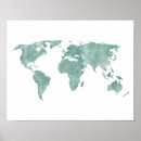 Search for watercolor world map posters Adventure