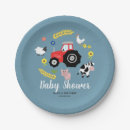 Search for farm animal baby shower plates Boy
