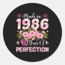 Search for 40 years old stickers Celebration