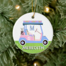 Search for comical or or christmas tree decorations For her