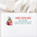 Search for hot chocolate return address labels Peppermint