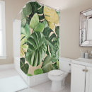 Search for tropical leaf shower curtains Hawaiian