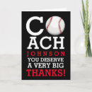 Search for baseball coach thank you cards Season