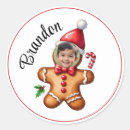 Search for cane and top hat stickers Gingerbread man