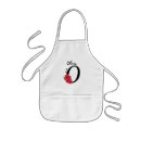Search for red monogram aprons Text