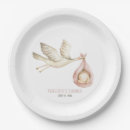 Search for pink and gray baby shower plates Watercolor