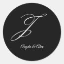Search for letter j monogram stickers Black