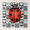 Search for ladybug puzzles Red