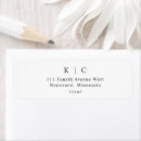 Search for simple wedding return address labels Classic