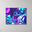 Search for purple and teal canvas prints Modern