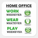 Search for office work stickers Work from home