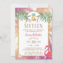Search for flamingo invitation sweet 16 invitations Hawaiian