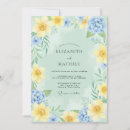 Search for sky blue and yellow wedding invitations Floral