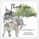 Search for elephant birthday stickers Watercolor