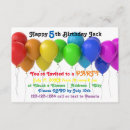 Search for rainbow balloons invitations Party