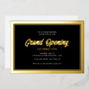 Search for new business invitations Black and gold