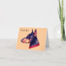 Search for doberman stamp cards Pinscher