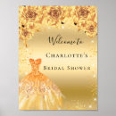 Search for bride shower posters Gold