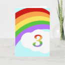 Search for 3 year old birthday cards Rainbow