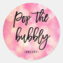 Search for pop the champagne stickers Bridal shower