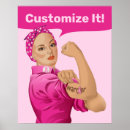 Search for pink rosie the riveter posters Support