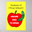 Search for school apple posters Cartoon