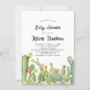 Search for cactus baby shower invitations Greenery