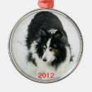 Search for sheltie christmas tree decorations Cute