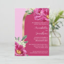 Search for fuchsia and gold wedding invitations Floral