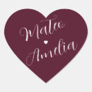 Search for bride and grooms names stickers Simple