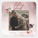 Search for 50 anniversary wedding stickers Floral