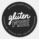Search for gluten stickers Black and white