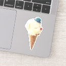 Search for dog in cone stickers Ice cream cone