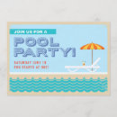 Search for vintage pool party invitations Water