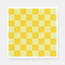 Search for yellow gingham napkins Pattern