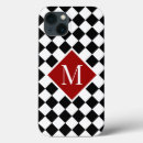 Search for red and black monogram iphone cases Chequered
