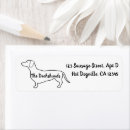 Search for christmas dog return address labels Dachshund