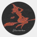 Search for witch on broom stickers Modern