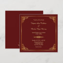 Search for maroon and gold wedding invitations Classic