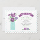 Search for purple floral bridal shower invitations Lilac