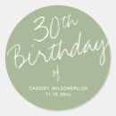 Search for 30th stickers Minimalist