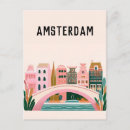 Search for amsterdam netherlands postcards Illustration
