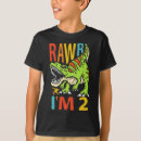 Search for 2nd birthday boys tshirts T rex