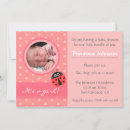 Search for photo ladybug invitations Pink