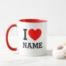 Search for i heart names mugs Birthday