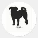 Search for pug silhouettes stickers Dogs