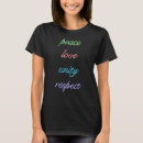 Search for peace love unity respect tshirts Edm