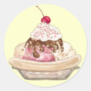 Search for ice cream sundae stickers Banana split